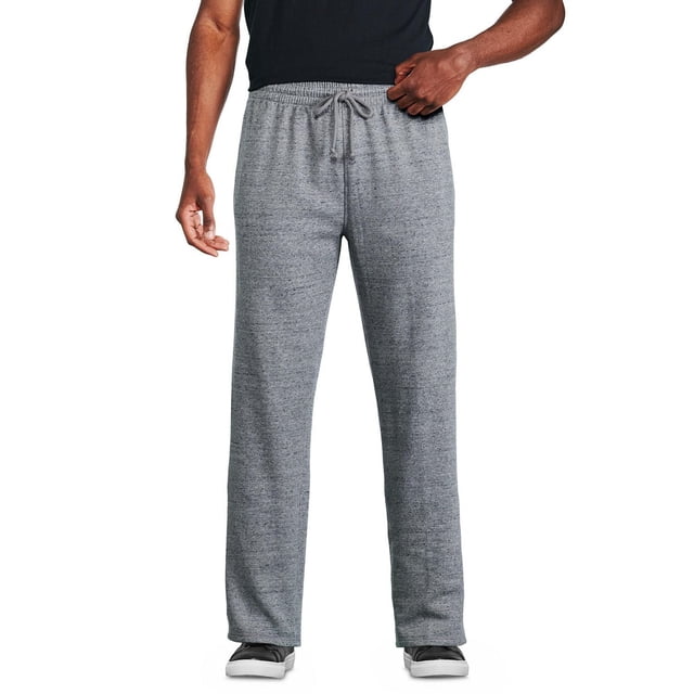 George Pantalon en Molleton pour Homme Gris à Coupe Décontractée, Taille Élastiquée et Cordon de Serrage, Fabriqué à Partir d'Un Mélange de Molleton Brossé Riche en Coton avec Dos, Doté de Deux Poches Passepoilées, Montré à l'Avant sur un Modèle pour Homme, Convient pour Se Détendre Ou pour une Tenue Décontractée.