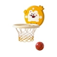 thumbnail image 1 of Yellow Basketball Hoop Toy With Sensing Scoring Voice Encouragement For Indoor Kids Play, 1 of 6