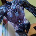 thumbnail image 2 of 2025 Femmes Squelette Robot 3D Sortie de Plage pour Femmes Impression Justaucorps Fermeture Éclair au Dos Combinaison Extensible pour Femmes Corps Complet, 2 of 8