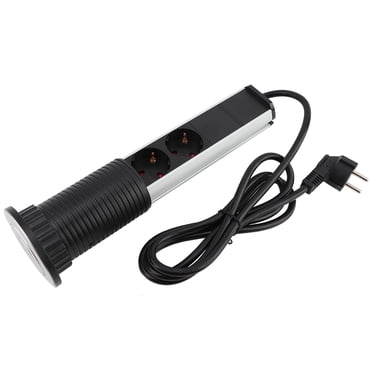 ZPSHYD Multiprise, multiprise de Bord de Bureau Prise de multiprise de Bureau de Type UE avec Prise USB de Bureau de Bureau de Travail à la Maison Prise USB 250V