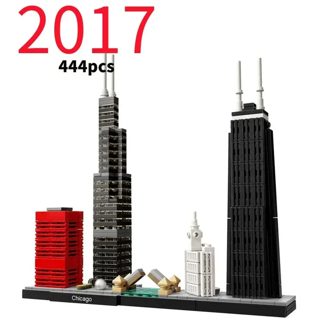 LEGP 2016-2022 Architecture Skylines Collectible Series Of Building Blocks Kit, Collectible Architecture Model Set For Adults,21033