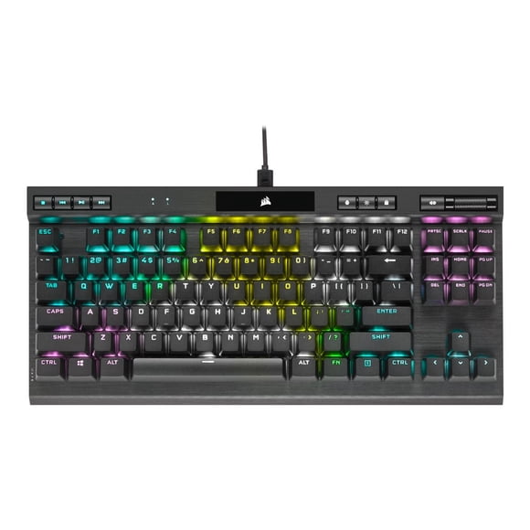 CORSAIR CHAMPION Series K70 RGB TKL - Keyboard - backlit - USB - key switch: CORSAIR OPX RGB - black