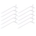 thumbnail image 2 of ANGGREK Curved Golf Tees,Golf Ball Tees,10pcs Plastic Curved Golf Tees White Durable Lightweight Accessory For Training Practicing, 2 of 8