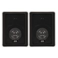 thumbnail image 1 of 4 Inch Indoor/Outdoor Speakers - Black - PAIR, 1 of 4