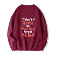 thumbnail image 1 of Chandails à Capuchon Mode pour Femmes 2023 Mode Femme Imprimé Col Rond Manches Longues Chandails Sans Capuche T-Shirt Hauts Amples Blouse Rabais de 50 % Liquidation Costumes d'Halloween/Noël, 1 of 2