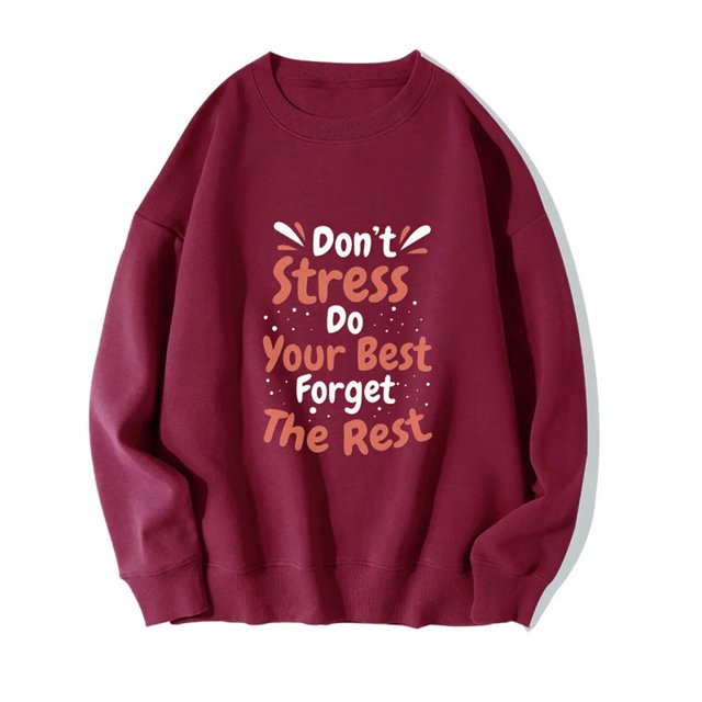 Chandails à Capuchon Mode pour Femmes 2023 Mode Femme Imprimé Col Rond Manches Longues Chandails Sans Capuche T-Shirt Hauts Amples Blouse Rabais de 50 % Liquidation Costumes d'Halloween/Noël