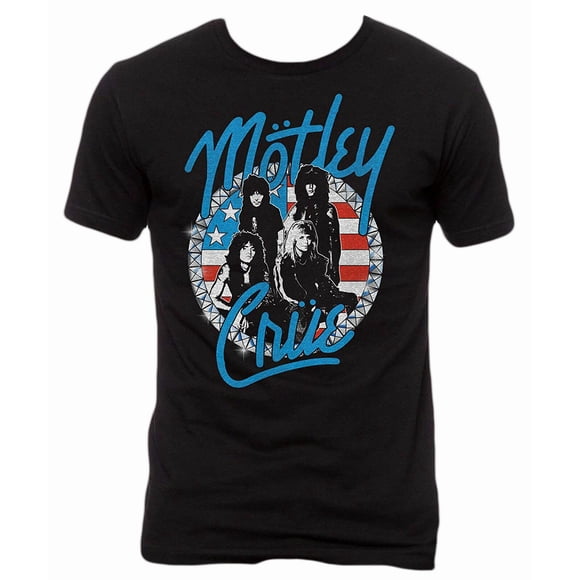 Motley Crue - T-Shirt Vintage pour Hommes à Clous pour Filles