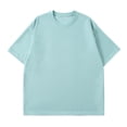 thumbnail image 1 of T-shirts pour Hommes à Manches Courtes Homme Uni Mode Décontracté Chandail à Enfiler Col Rond T-Shirt à Manches Courtes Hauts T-Shirts pour Hommes Mode Into the Am T-Shirts pour Hommes T-Shirts pour Hommes Grande Taille, 1 of 3