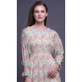 thumbnail image 5 of Bimba Floral Women Cotton Smocked Boho Renaissance Long Ruffle MaxiDress-XXX-Large, 5 of 5