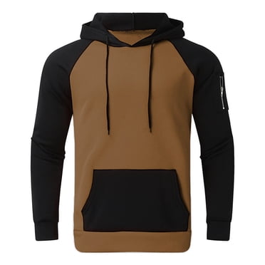 Aqestyerly Men's Multicolor Hoodie Long Sleeve Zipper Fleece Hooded Sweatshirt Top Casual Autumn Winter Wear HWRETIE