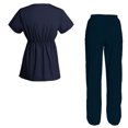 thumbnail image 2 of Women's Scrubs Set Scrub Top and Pants Scrubs Set, 2 of 3