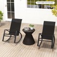 thumbnail image 4 of Gymax 2 PCS Patio Rocking Chairs w/ Ergonomic Backrest Seat Safe Stoppers for Backyard, 4 of 9