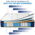thumbnail image 2 of Queen Rose 14 Inch Hybrid Mattress, Full, Medium Comfort, Euro Top, 2 of 11
