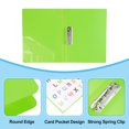 thumbnail image 3 of Unique Bargains Punchless Binder, 2 Pcs Plastic Single Strong Clip Clamp Binder without Rings Sheet File Folder Protector, Green, 3 of 4