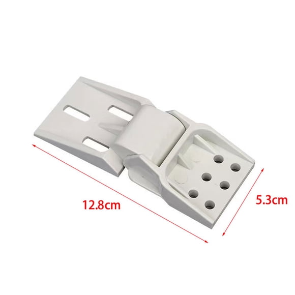 Chest Freezer Hinge Universal, Usavan Durable Plastic Counterbalance Hinge for Small Freezers, Folding White 128mm 95-110 Degree Door Opening Furniture Hinge