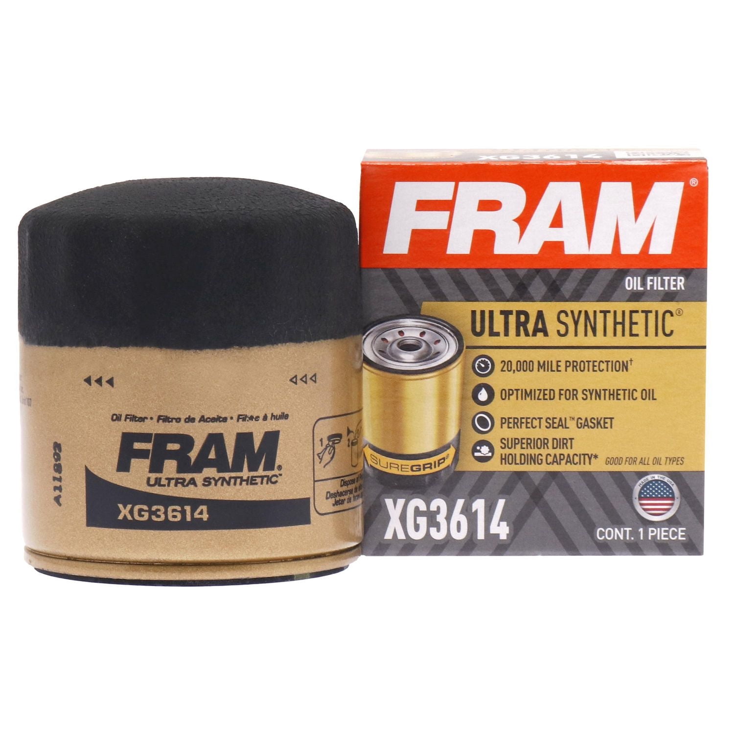 Filtre à huile ultra synthétique FRAM, XG3614