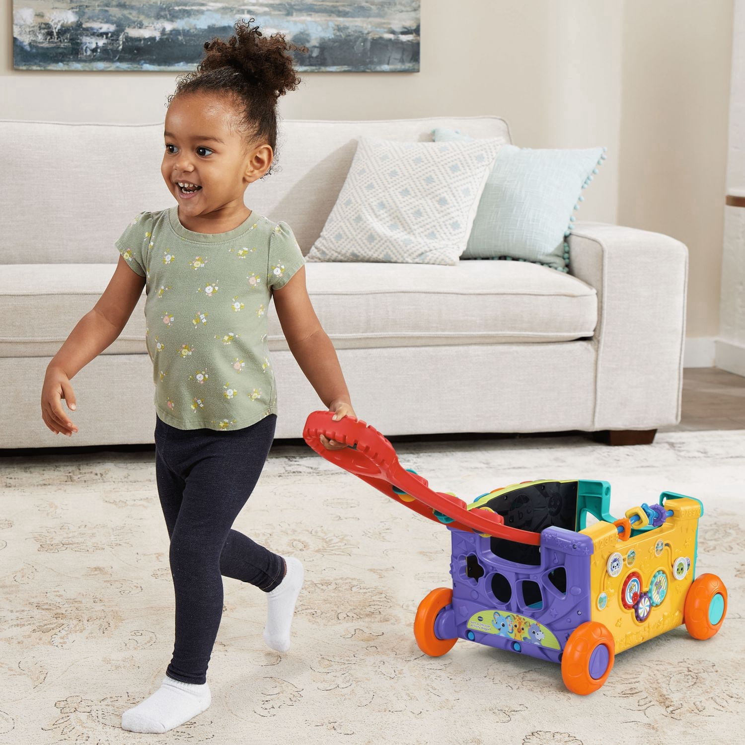 VTech Super chariot interactif multi-activités - 4 faces de jeu - Jouets pour bébés et tout-petits- Version française