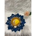 thumbnail image 3 of Small Lotus Urli Style Bowl in Blue, 3 of 4