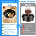 thumbnail image 3 of Slow Cooker Divider for 6 QT Pot Leakproof Silicone Slow Cooker Divider Liner Reusable Slow Cooker Liner, 3 of 9