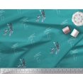 thumbnail image 3 of Soimoi Tissu en Coton Canard Libellule & Texture Imprimée 1 Yard 56 Pouces de Large, 3 of 3