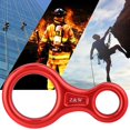 thumbnail image 3 of Outdoor Rock Climbing Equipment 35KN Eight ring Speed Drop Device Climb Carabiner(red), 3 of 11