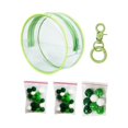 thumbnail image 2 of Milaget PVC Clear Doll Display Case Organizer Mini Doll Figure Storage Case for Doll green, 2 of 8