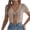 Khaki, variant on Yuyuzo Cropped Cardigans for Women Crochet Short Sleeve Knit Tops Lace up Open Front Lightweight Summer Sweater Cover Ups