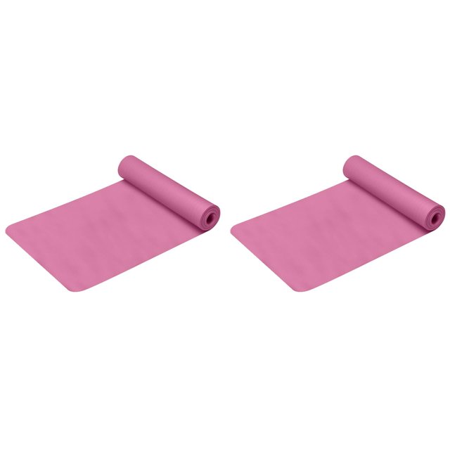 Non Monochrome Yoga Mat for Home Gym Workouts and Fitness Training 4mm Thick Large Exercise Mat for All Skill 2PCS