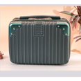thumbnail image 3 of 14 inch Cosmetic Box Hand Luggage Organizer Makeup Case Small Mini Travel Suitcase Password Box Boarding Case With Metal corner 3, 3 of 6