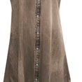 thumbnail image 4 of zanvin Robes d'Été pour Femmes Hauts pour Femmes Manches Courtes Fente Latérale T-Shirt Décontracté Robe Courte de Fête WH/L, 4 of 4