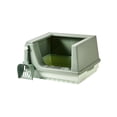 thumbnail image 4 of lionlar Bac à Litière pour Chat avec Fond Détachable Semi-Fermé Portable Anti-Odeurs Vert P, 4 of 9