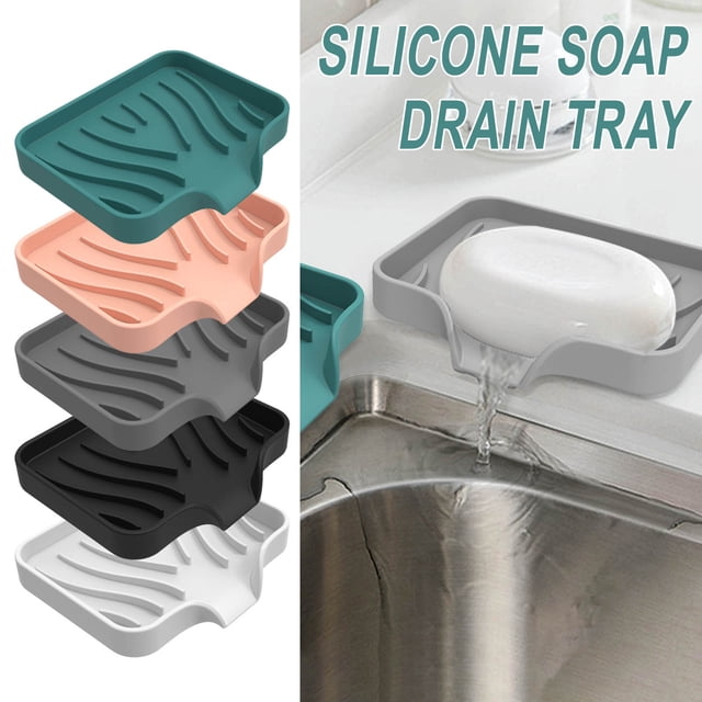 Vaidha Soft Gel Soap Sponge For Sink Countertop Sink Storage Tray For Kitchen Or Bathroom