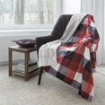 thumbnail image 1 of Safdie & Co. Premium Ultra Soft Reversible Faux Fur Throw Blanket Winter Plaid, 1 of 3