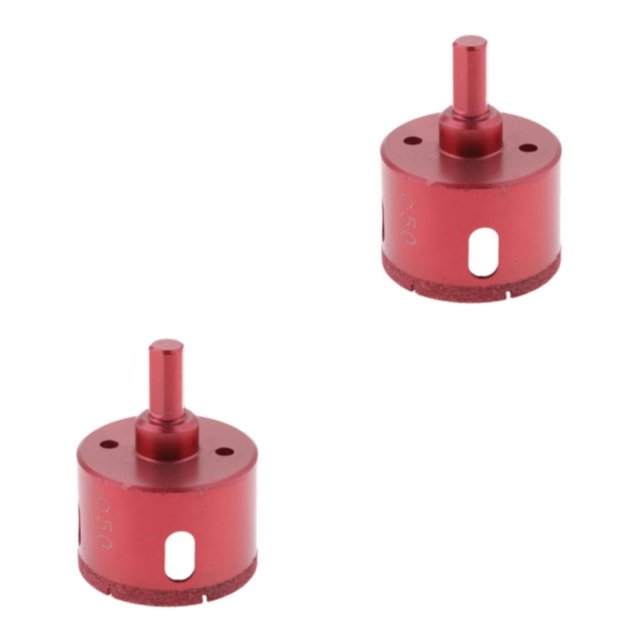 mmirethe 1 Pièce Outil Foret Tuile Verre Céramique Ensemble Rouge 50mm 2Set