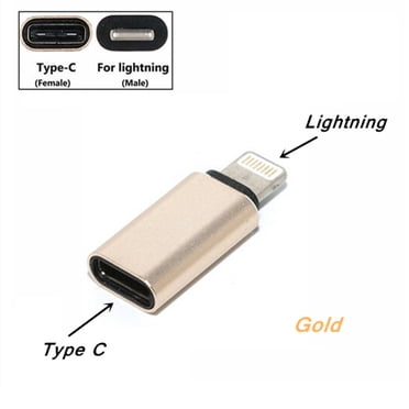 [PST] (2 Paquets) Adaptateur Convertisseur Connecteur USB-C Femelle vers Lightning Mâle