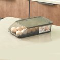 thumbnail image 1 of Plastic Egg Storage Box Plastic Automatic Rolling Transparent Thickened Grooved Egg Storage Container for Refrigerator Kitchen, 1 of 5