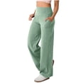 thumbnail image 1 of cfhntfmh Joggers pour Femmes à Cordon Taille Haute Extensibles Bas Resserré Pantalons avec Poches pour Entraînement Course, 1 of 7