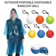 thumbnail image 2 of CAROOTU Disposable Rain Ponchos With Ball Storage Box Lightweight Raincoats Rain Gear, 2 of 5