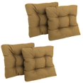thumbnail image 1 of 19-inch Squared Spun Polyester Tufted Dining Chair Cushion (Set of Four), 1 of 2