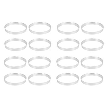 16 x Ensemble d'Écarteur de Roue à Anneau Centré Moyeu Universel en Aluminium 74,1 mm O/D 72,6 mm I/D