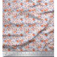 thumbnail image 1 of Soimoi Rayon Fabric Leaves & Rose Flower Decor Fabric Printed Yard 42 Inch Wide, 1 of 3