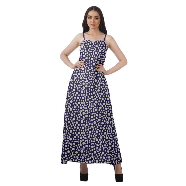 Moomaya Robe Aguichant de Soirée pour Femmes en Rayonne Imprimée Longue Tenue Décontractée Vêtements