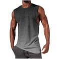 thumbnail image 2 of NTACZA Men's Tank Tops Sleeveless Athletic Basic Shirt Gradient Sports Crew Neck Mens Tshirt S, 2 of 5