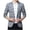 Grey, variant on Penkiiy Blazer for Men Fine Check Woolen Men's Slim And Handsome Suit Top Gray Coats