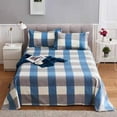 thumbnail image 2 of Full Size Sheet Set,Bedding Sets Full Bedding Set Bedding Sheet and Pillowcase 3 Piece Set with 2 Pillowcases 1 Flat Sheet Sheet Set Shrink Counterac Fade Counteractive Easy Care, 2 of 7