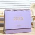 thumbnail image 1 of Meitianfacai 2025 Mini Desk Calendar Mini Standing Calendar 2025 Flip Calendar For Desk 2025 Standing Flip Desktop Calendar Desk Calendar Planner Office Calendar For Home, Purple, 1 of 6