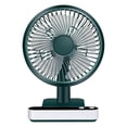 thumbnail image 2 of LSLJS USB Desk Fan, Cordless Rechargeable Mini Portable Fan, 180' Automatic Shaking Head Desktop Fan with 4 Speeds, LED Display, Strong Airflow Quiet Operation, Mini Fan, 2 of 9