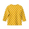 thumbnail image 4 of COM1950s Chemises pour Filles, Mode Enfant Couleur Unie Manches 3/4 Col Rond Hauts/chemise, 4 of 8