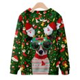 thumbnail image 5 of Pompotops Chandail de Noël Décontracté pour Homme, Mode, Impression 3D, Manches Longues, Col Rond, Haut Chandail Chemise Blouses en Solde, 5 of 5