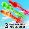 thumbnail image 2 of JUNWELLCA Rocket Launcher Toys for Kids 4-12 Years - Dinosaur Rocket Blasters with 3 Launching Rockets  Outdoor Fun  Educational STEM Toy  Dinosaur-Themed Rocket Set, 2 of 7